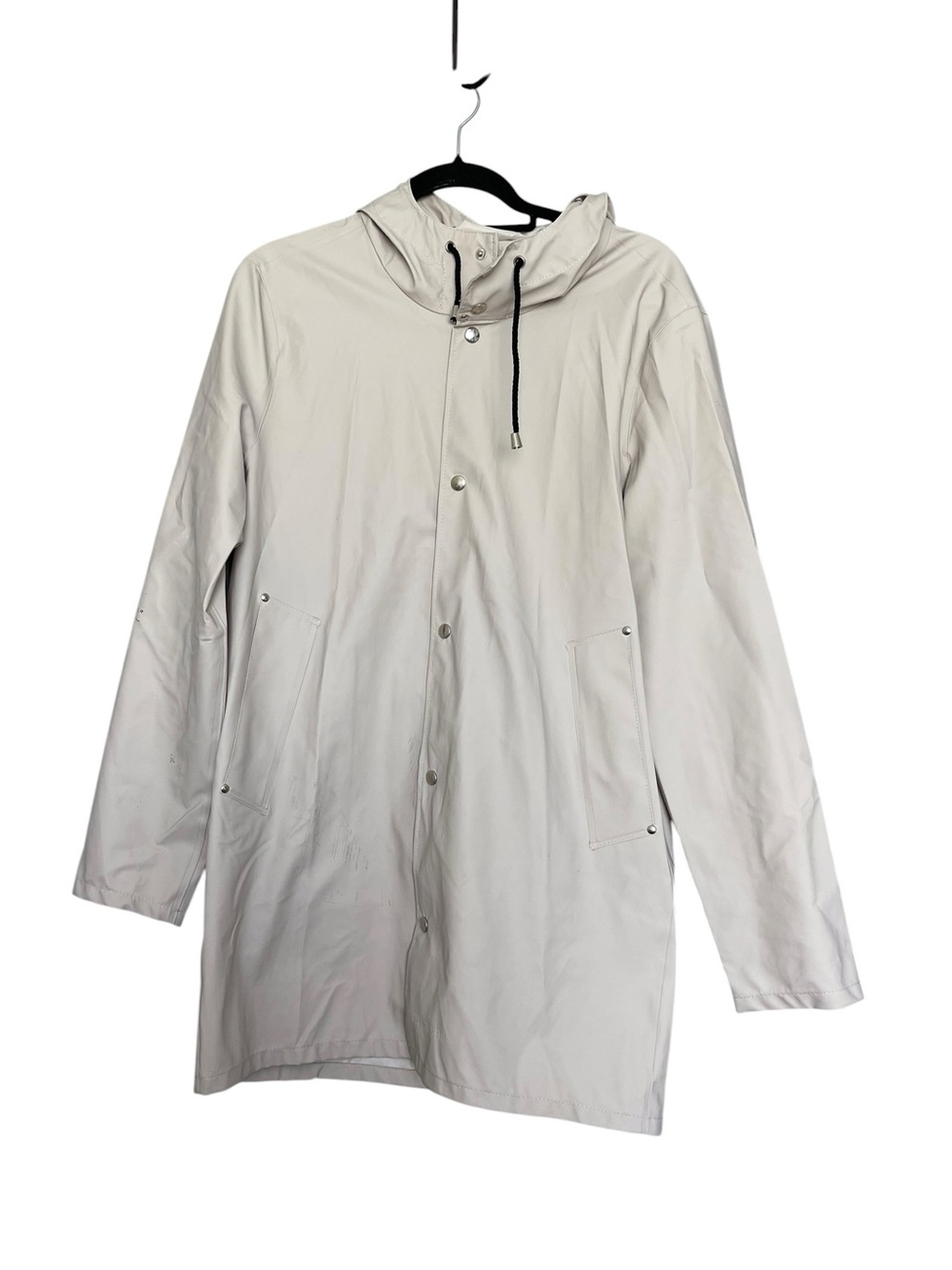 Stutterheim Pale Beige Hooded Rain Jacket